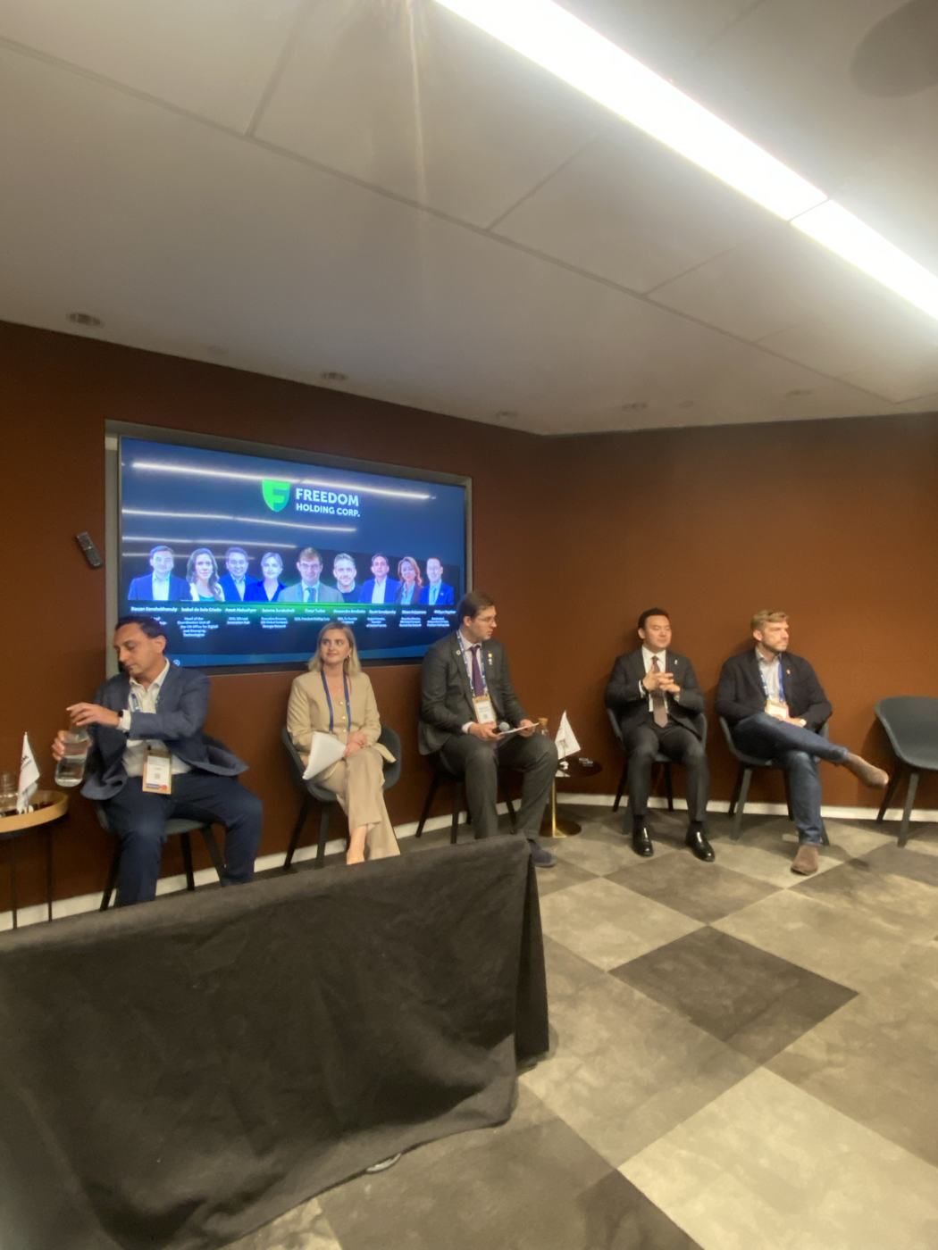 Panel hosted by Freedom Holding Corp. with the Network's Executive Director among the speakers, New York, 2025