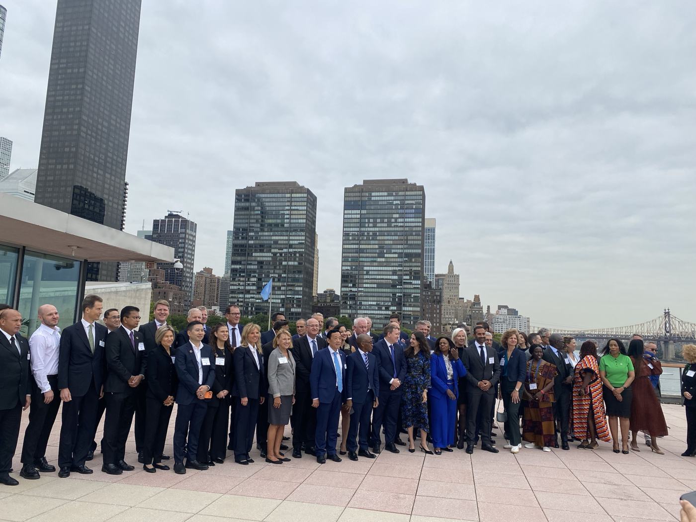 Group photo at UN Headquarters, New York, 2025