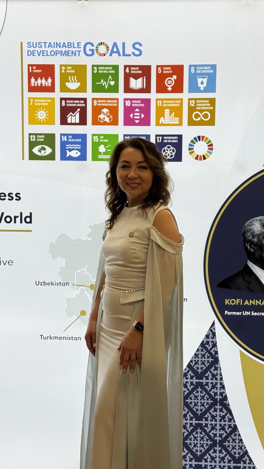 At a Global Compact Network Central Asia event